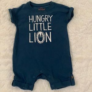 Baby boy Hungry little lion romper